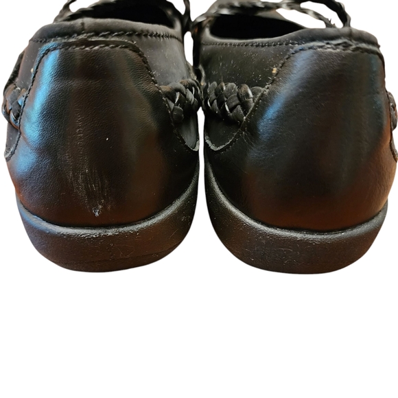 Aetrex Annie Mary Jane Black Leather Shoes Size 10 Wide - Picture 6 of 11